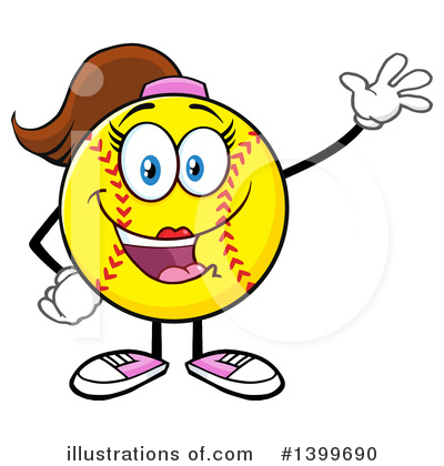 Softball Clipart #1399690 by Hit Toon