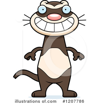 Weasel Clipart #1207786 by Cory Thoman