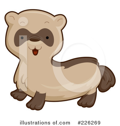Royalty-Free (RF) Ferret Clipart Illustration by BNP Design Studio - Stock Sample #226269