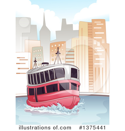 Ferry Clipart #1375441 by BNP Design Studio