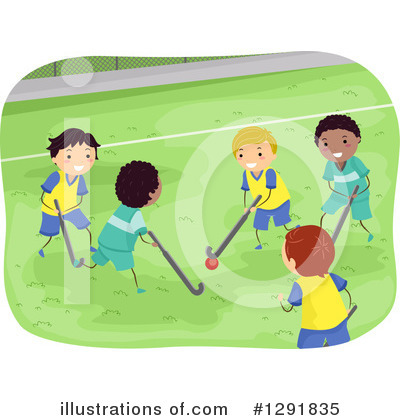 Royalty-Free (RF) Field Hockey Clipart Illustration by BNP Design Studio - Stock Sample #1291835