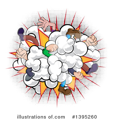 Royalty-Free (RF) Fight Clipart Illustration by AtStockIllustration - Stock Sample #1395260