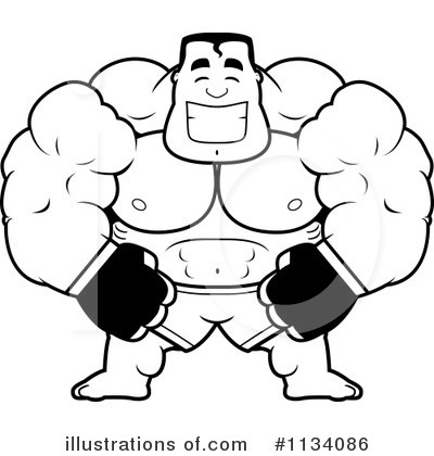 Royalty-Free (RF) Fighter Clipart Illustration by Cory Thoman - Stock Sample #1134086