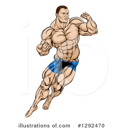 Bodybuilder Clipart #1292470 by AtStockIllustration