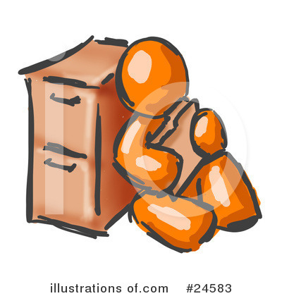 Filing Cabinet Clipart #24583 by Leo Blanchette