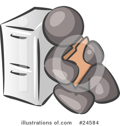 Filing Clipart #24584 by Leo Blanchette
