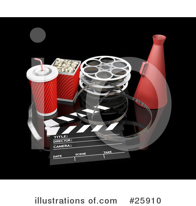 Royalty-Free (RF) Film Industry Clipart Illustration by KJ Pargeter - Stock Sample #25910