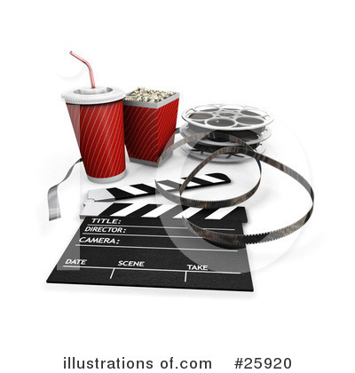 Royalty-Free (RF) Film Industry Clipart Illustration by KJ Pargeter - Stock Sample #25920