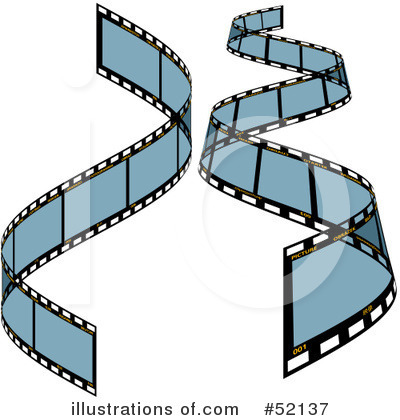 Royalty-Free (RF) Film Strip Clipart Illustration by dero - Stock Sample #52137