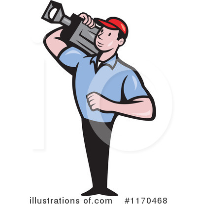Royalty-Free (RF) Filming Clipart Illustration by patrimonio - Stock Sample #1170468