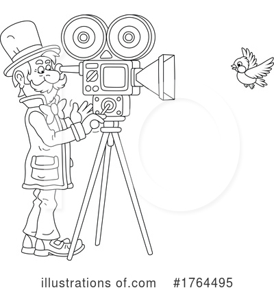 Royalty-Free (RF) Filming Clipart Illustration by Alex Bannykh - Stock Sample #1764495