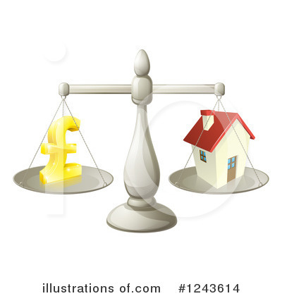 Houses Clipart #1243614 by AtStockIllustration