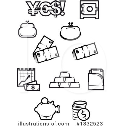 Yen Clipart #1332523 by Vector Tradition SM