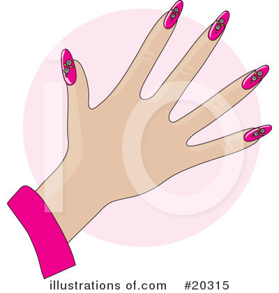 Royalty-Free (RF) Fingernails Clipart Illustration by Maria Bell - Stock Sample #20315