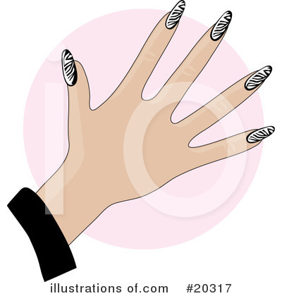 Royalty-Free (RF) Fingernails Clipart Illustration by Maria Bell - Stock Sample #20317