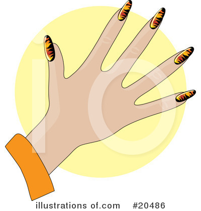 Royalty-Free (RF) Fingernails Clipart Illustration by Maria Bell - Stock Sample #20486