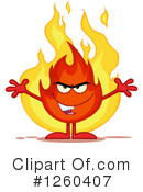 Fire Character Clipart #1260407 by Hit Toon