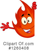 Fire Character Clipart #1260408 by Hit Toon