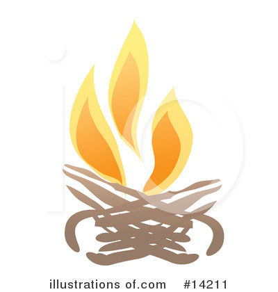 Camp Fire Clipart #14211 by Rasmussen Images