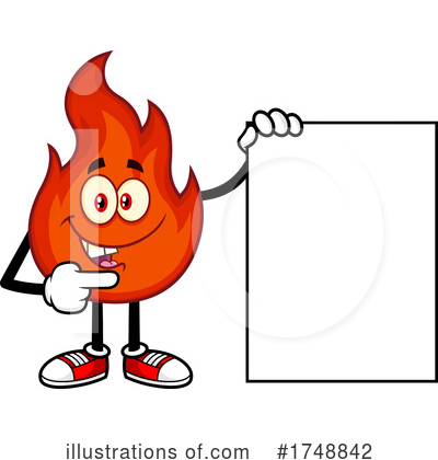 Fire Character Clipart #1748842 by Hit Toon