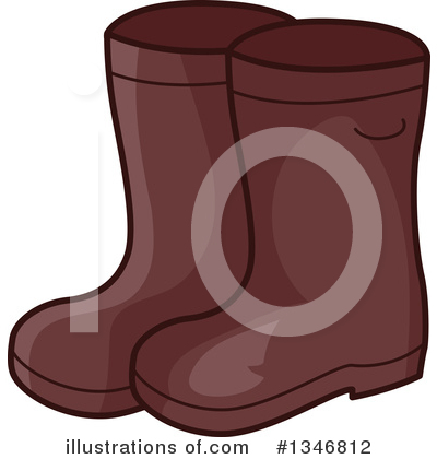 Rubber Boots Clipart #1346812 by BNP Design Studio