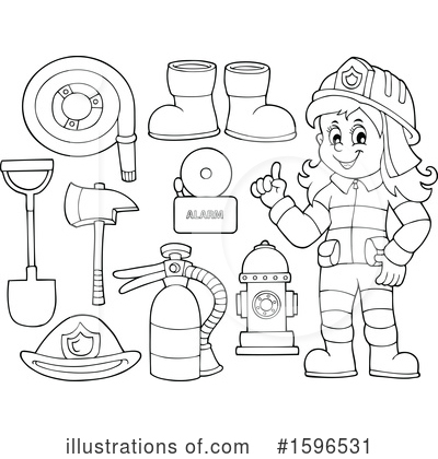 Fire Extinguisher Clipart #1596531 by visekart