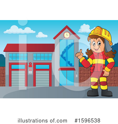 Fire Woman Clipart #1596538 by visekart