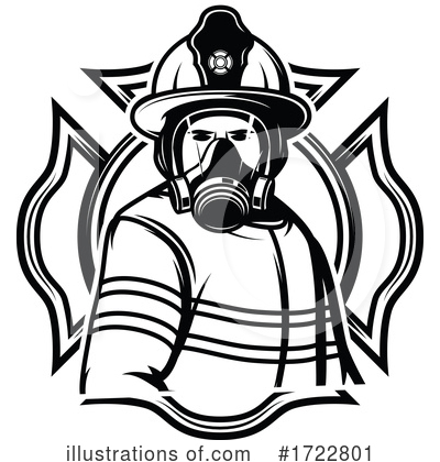 Fire Fighter Clipart #1722801 by Vector Tradition SM