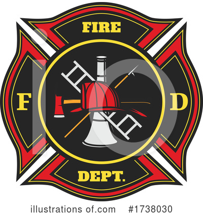 Fire Fighter Clipart #1738030 by Vector Tradition SM