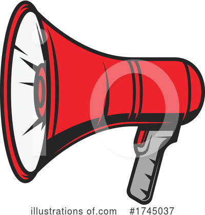 Bullhorn Clipart #1745037 by Vector Tradition SM