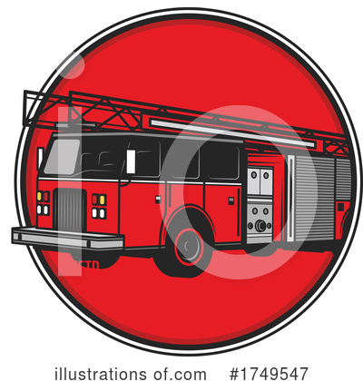 Fire Engine Clipart #1749547 by Vector Tradition SM