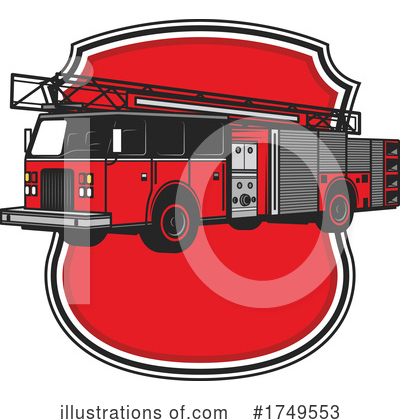 Fire Truck Clipart #1749553 by Vector Tradition SM