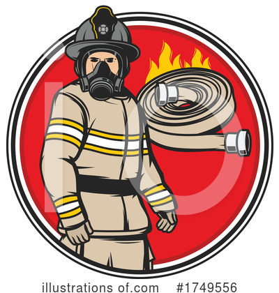 Fireman Clipart #1749556 by Vector Tradition SM