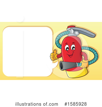 Royalty-Free (RF) Fire Extinguisher Clipart Illustration by visekart - Stock Sample #1585928