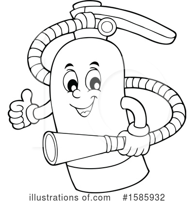 Royalty-Free (RF) Fire Extinguisher Clipart Illustration by visekart - Stock Sample #1585932