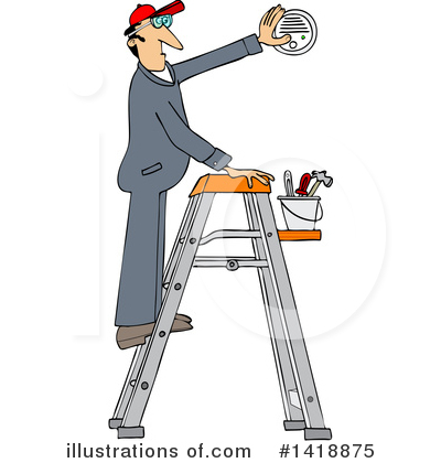 Royalty-Free (RF) Fire Safety Clipart Illustration by djart - Stock Sample #1418875