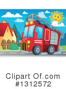 Fire Truck Clipart #1312572 by visekart