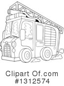 Fire Truck Clipart #1312574 by visekart