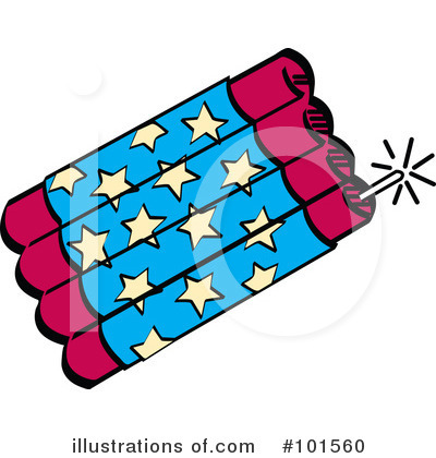 Royalty-Free (RF) Firecracker Clipart Illustration by Andy Nortnik - Stock Sample #101560