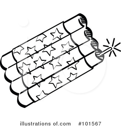 Royalty-Free (RF) Firecrackers Clipart Illustration by Andy Nortnik - Stock Sample #101567