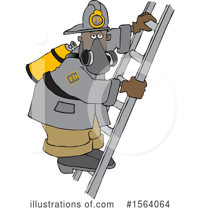 Royalty-Free (RF) Firefighter Clipart Illustration by djart - Stock Sample #1564064