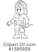 Firefighter Clipart #1585929 by visekart