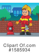 Firefighter Clipart #1585934 by visekart