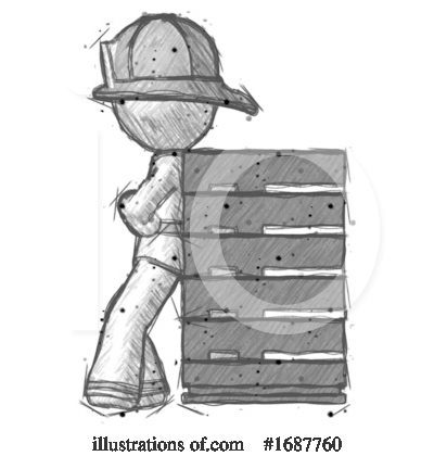 Royalty-Free (RF) Firefighter Clipart Illustration by Leo Blanchette - Stock Sample #1687760