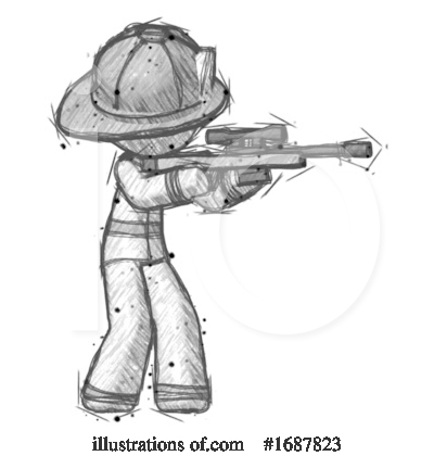 Royalty-Free (RF) Firefighter Clipart Illustration by Leo Blanchette - Stock Sample #1687823