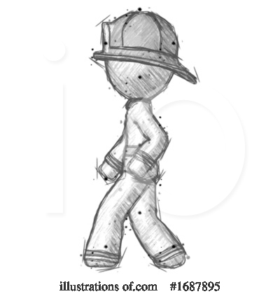 Royalty-Free (RF) Firefighter Clipart Illustration by Leo Blanchette - Stock Sample #1687895