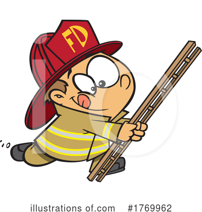 Royalty-Free (RF) Firefighter Clipart Illustration by toonaday - Stock Sample #1769962