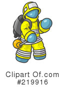 Firefighter Clipart #219916 by Leo Blanchette