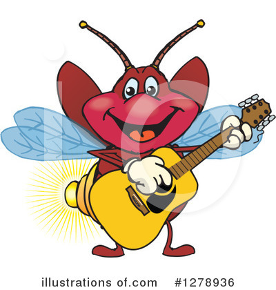 Royalty-Free (RF) Firefly Clipart Illustration by Dennis Holmes Designs - Stock Sample #1278936
