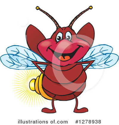 Royalty-Free (RF) Firefly Clipart Illustration by Dennis Holmes Designs - Stock Sample #1278938
